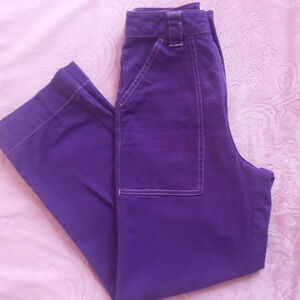Purple Pants Trousers Jeans Twik by Simons .Vision :100 % Organic Cotton Size 25
